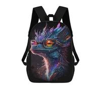 sinyumoney Colorful Dragon Art Print Mochila Escolar De 17 Pulgadas Impresa En 3D Mochilas Infantiles Mochila Genial Impresa En 3D Para Niños De Primaria Y Secundaria