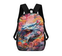 sinyumoney Colorful Dragon Artwork-2 Mochila Escolar Infantil Impresa En 3D 17inch Mochilas De Moda Para Niños De Primaria Y Secundaria