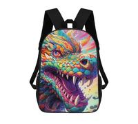 sinyumoney Colorful Dragon Portrait Mochila Escolar Infantil Estampada Para Adultos Y Niños, Mochila De Viaje Para El Día A Día 17inch