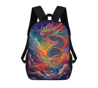 sinyumoney Colorful Dragon Sky Artwork Mochilas Infantiles Impresas En 3D Para Niños, Mochilas Escolares De Moda, Mochilas De Viaje, Mochilas Escolares Para Niños De Primaria 17inch