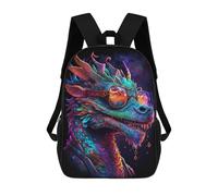 sinyumoney Colorful Dragon Sunglasses Artwork 17inch Mochila Escolar Impresa En 3D Para Niños, Mochila Escolar Informal De Moda, Mochilas De Viaje Para Niños Y Estudiantes.
