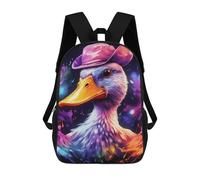 sinyumoney Colorful Duck Portrait-3 Mochilas Escolares Para Niños Y Niñas, Mochilas Deportivas Informales Para Primaria, Mochilas De Gran Capacidad Para Libros 17inch