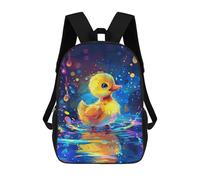 sinyumoney Colorful Duckling Painting-1 Mochilas Para Niños 17inch Mochila Escolar Mochila Escolar Impresa En 3D Para Niños De Primaria Y Secundaria