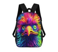 sinyumoney Colorful Eagle Portrait-2 Mochila Escolar Impresa En 3D Para Niños, Mochila Escolar, Mochilas De Viaje, Bolso Informal De Moda Para Niños Y Estudiantes 17inch