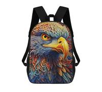 sinyumoney Colorful Eagle Portrait-7 Mochilas Impresas En 3D Para Niños, Mochila Escolar, Mochila De Moda Para Niños De Primaria Y Secundaria 17inch