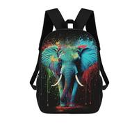 sinyumoney Colorful Elephant Art Print-1 Mochila De Viaje Para La Universidad, Mochilas Para Adolescentes, Chicas, Chicos, Mujeres Y Hombres 17inch
