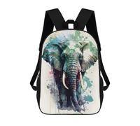 sinyumoney Colorful Elephant Art Print-1 Mochila Infantil Para Niñas Y Niños, Mochila De Día, Escuela Primaria, Perfecta Para La Vuelta Al Cole O Educación Física, Regalos Y Viajes 17inch