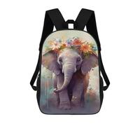 sinyumoney Colorful Elephant Art Print-10 Mochilas De 17 Pulgadas Para Niños, Mochilas Escolares Impresas En 3D Para Estudiantes De Primaria Y Secundaria, Para Niños Y Niñas.