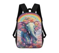 sinyumoney Colorful Elephant Art Print-4 Mochila Escolar, Bolso De Negocios, Bolso Para Portátil Duradero Para Campus, Actividades Al Aire Libre, Viajes Y Deportes 17inch