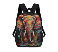sinyumoney Colorful Elephant Painting Artwork-3 Mochila Escolar Resistente Al Agua Para Ordenador Portátil Para La Escuela/trabajo/viajes 17inch