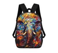 sinyumoney Colorful Elephant Painting Mochila Escolar Infantil Impresa En 3D Para Niños, Mochilas De Viaje De Alta Capacidad, Bolsas Para Libros, Mochila Escolar Infantil 17inch