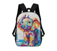 sinyumoney Colorful Elephant with Toilet Paper Mochila Infantil, Mochila Escolar Infantil, Mochilas Escolares Impresas En 3D Para Niños Y Estudiantes Adolescentes 17inch