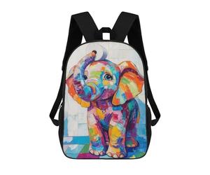 sinyumoney Colorful Elephant with Toilet Paper Mochila Infantil, Mochila Escolar Infantil, Mochilas Escolares Impresas En 3D Para Niños Y Estudiantes Adolescentes 17inch