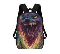 sinyumoney Colorful Fantasy Beast Mochila Escolar De Moda Para Estudiantes, Adecuada Para Niños Y Niñas, Mochila Informal Para Viajes Al Aire Libre, Esencial Para El Día A Día 17inch