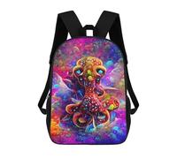 sinyumoney Colorful Fantasy Creature -1 Mochila De Peluche Con Dibujos Animados, Mochila 3D Para Niños, Bolsa Escolar, Idea De Regalo De Cumpleaños Para Niños Y Niñas 17inch
