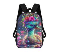 sinyumoney Colorful Fantasy Duck Art-1 Mochila Escolar De 17 Pulgadas Impresa En 3D Mochilas Infantiles Mochila Genial Impresa En 3D Para Niños De Primaria Y Secundaria