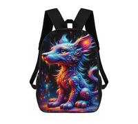 sinyumoney Colorful Fantasy Fox Artwork Mochila Escolar Impresa En 3D 17inch Mochilas De Moda Para Niños, Mochilas Escolares Para Niños De Primaria Y Secundaria