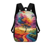 sinyumoney Colorful Fantasy Landscape -1 Mochilas Infantiles Mochila Escolar Impresa En 3D Para Niños Mochilas De Viaje Bolsas Para Libros Para Niños 17inch Mochila Escolar
