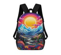 sinyumoney Colorful Fantasy Landscape -2 Mochilas Infantiles Mochila Escolar Impresa En 3D Para Niños Mochilas De Viaje Bolsas Para Libros Para Niños 17inch Mochila Escolar