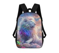 sinyumoney Colorful Fantasy Lion Art Print-1 Mochila De Negocios Para Portátil, Mochila Unisex Informal Para Niñas, Niños Y Adolescentes 17inch