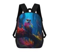 sinyumoney Colorful Fantasy Owl-26 Mochilas Para Niños Y Estudiantes, Mochilas Escolares Impresas En 3D, Mochilas Para Estudiantes De Primaria Y Secundaria Para Niños Y Niñas 17inch