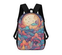 sinyumoney Colorful Fantasy World Mochila Escolar Infantil Impresa En 3D Para Niños, Mochila De Viaje De Alta Capacidad, Bolsas Para Libros, Mochila Escolar Infantil 17inch