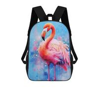 sinyumoney Colorful Flamingo Artwork Mochilas Para Niños Mochila Escolar Mochila Escolar Impresa En 3D Para Niños Estudiantes De Primaria Y Secundaria 17inch