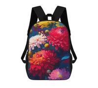 sinyumoney Colorful Flower Bouquet-9 Mochila Escolar Para Ordenador, Para El Colegio/trabajo/viajes Para Niñas, Niños Y Adolescentes 17inch