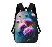sinyumoney Colorful Flower Bouquet Art Print Mochila Escolar Impresa En 3D 17inch Mochilas De Moda Para Niños, Mochilas Escolares Para Niños De Primaria Y Secundaria