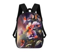 sinyumoney Colorful Flowers 686 Mochilas Para Niños Y Estudiantes, Mochilas Escolares Impresas En 3D, Mochilas Para Estudiantes De Primaria Y Secundaria, Mochilas Para Niños Y Niñas 17inch