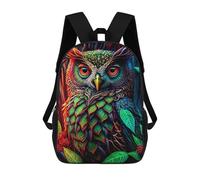 sinyumoney Colorful Forest Owl Artwork Mochilas Infantiles Impresas En 3D Para Niños, Mochilas Escolares De Moda, Mochilas De Viaje, Mochilas Escolares Para Niños De Primaria 17inch
