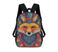 sinyumoney Colorful Fox Art Print Mochila Escolar Infantil Impresa En 3D Para Niños, Mochila De Viaje De Alta Capacidad, Mochilas Para Libros De 17 Pulgadas Para Niños
