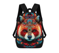 sinyumoney Colorful Fox Mandala Art-2 Mochila Escolar Impresa En 3D Para Niños Y Niñas, Mochila Para Portátil Para Niños/estudiantes/adultos 17inch