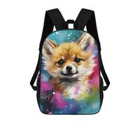 sinyumoney Colorful Fox Painting-4 Mochila Escolar, Mochila Para Portátil, Mochila Para Niños/niñas/adolescentes 17inch