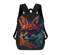 sinyumoney Colorful Fox Sunglasses Art Print-1 17inch Mochila Escolar Impresa En 3D Para Niños, Mochila Escolar Informal De Moda, Mochilas De Viaje Para Niños Y Estudiantes.