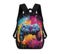 sinyumoney Colorful Gaming Controller Art Print Mochila Escolar Infantil Impresa En 3D Para Niños, Mochilas De Viaje, Bolsas Para Libros, Mochila Escolar Infantil 17inch