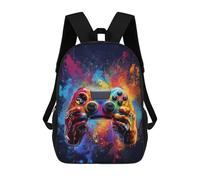 sinyumoney Colorful Gaming Controller Artwork -2 Mochila Escolar Infantil Impresa En 3D Para Niños, Mochilas De Viaje, Bolsas Para Libros, Mochila Escolar Infantil 17inch