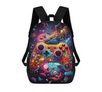 sinyumoney Colorful Gaming Controller Artwork -5 Mochila Escolar Impresa En 3D Para Niños Y Niñas, Mochila Escolar, Mochila De Viaje Para Niños 17inch