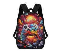 sinyumoney Colorful Gaming Controller Artwork -8 Mochila Escolar De Moda Para Estudiantes, Adecuada Para Niños Y Niñas, Mochila Informal Para Viajes Al Aire Libre, Esencial Para El Día A Día 17inch