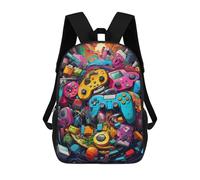 sinyumoney Colorful Gaming Controllers -10 Mochila Escolar Impresa En 3D Mochila Escolar De Moda Para Niños Mochilas Para Niños Estudiantes De Secundaria 17inch