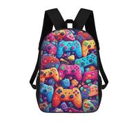 sinyumoney Colorful Gaming Controllers-21 Mochila Infantil, Mochila Escolar De Gran Capacidad Para Estudiantes, Mochila Para Libros, Mochila Para Niños, Niñas, Adultos Y Adolescentes 17inch