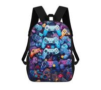 sinyumoney Colorful Gaming Controllers Mochila Escolar Infantil, Mochilas Impresas En 3D, Mochilas Escolares De Moda Para Niños De Primaria Y Secundaria 17inch