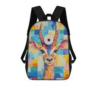 sinyumoney Colorful Gazelle with Toilet Paper Mochila Escolar Para Computadora Para La Escuela/trabajo/viajes Para Niñas, Adolescentes 17inch