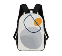 sinyumoney Colorful Geometric 16 Mochila Escolar Infantil Impresa En 3D, Mochila Informal De Moda Para Niños, Mochila De Viaje De Alta Capacidad Para Libros Para Niños 17inch