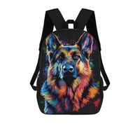 sinyumoney Colorful German Shepherd Art Print-6 Mochila Escolar Ligera Para Aeropuerto Y Universidad Para Estudiantes. Mochila Para La Escuela/trabajo/viajes 17inch