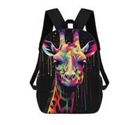 sinyumoney Colorful Giraffe Animals Mochilas Impresas En 3D Para Niños, Mochila Escolar, Mochila Informal Para Exteriores, Mochila Informal De Moda Para Niños, Lindas Bolsas De Viaje 17inch