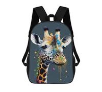 sinyumoney Colorful Giraffe Art Print-4 Mochila Escolar Para El Trabajo, Negocios, Universidad, Escuela Para Hombres/mujeres 17inch