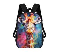 sinyumoney Colorful Giraffe Art Print-6 Mochila Escolar Resistente Al Agua Para Ordenador Portátil: Perfecta Para Viajes, Trabajo Y Uso Diario 17inch