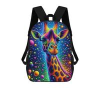 sinyumoney Colorful Giraffe Artwork Mochila Escolar Impresa En 3D Para Niños, Mochila Escolar, Mochilas De Viaje, Bolso Informal De Moda Para Niños Y Estudiantes 17inch