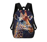 sinyumoney Colorful Giraffe Portrait Mochila Escolar Impresa En 3D Para Niños Y Niñas, Mochila Escolar, Mochila De Viaje Para Niños 17inch